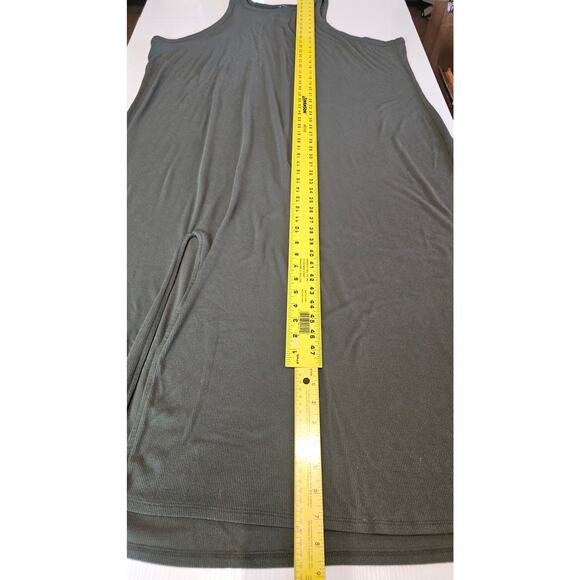 Torrid Maxi Rib Bodycon Slip Tank Maxi Dress Green Women's Plus 5 5X 28 3683 - Picture 9 of 11